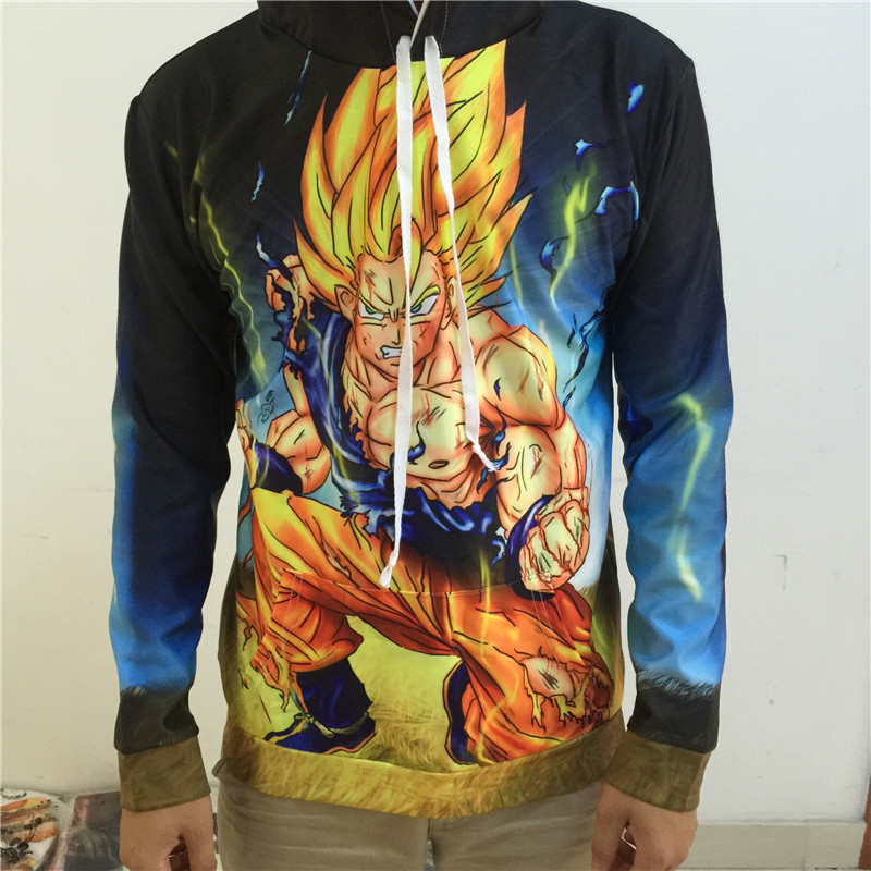 PLstar Космосот Мода се Мажи sweatshirt Dragon Ball Z 3D печатење дуксери секојдневен tracksuits Аниме Goku Sweatshirt