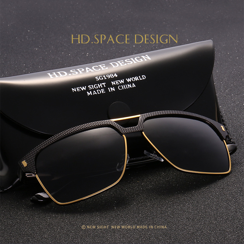 HD.ПРОСТОР Оригинален Бренд на очила за сонце Мажите Поларизирани Леќи на Гроздобер Eyewear Додатоци Златно Сонце Очила