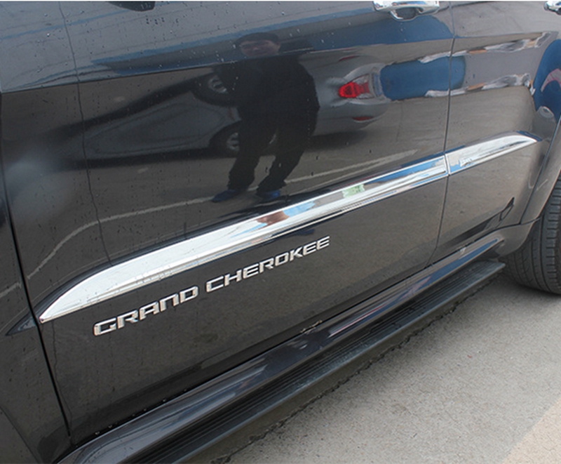 За Jeep Grand Cherokee 2014 ABS Хром Авто Страна на Вратата Тело Калапи Лагер Заштитник Покрие Скратува Sill Автомобил Додатоци 4Pcs/set