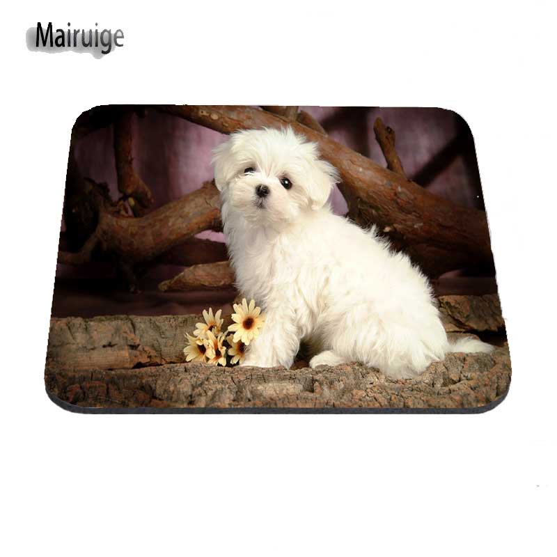 Mairuige Убава Куче Најдобро Прилагодено Mousepads Гумена Подлога 18*22cm и 25*29cm И 25*20cm Заклучување и Без Заклучување Mouse Pad Како Подарок