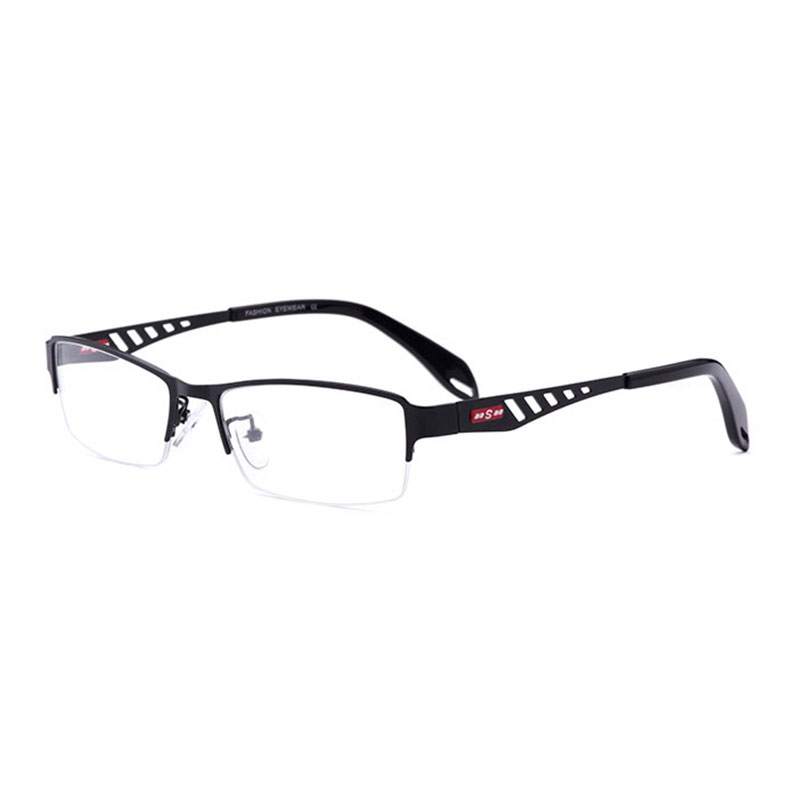 Мода Очила Рамка за Мажи Eyewear Оптички Полу-Rimless Легура Човек Очила Рамка Половина Rim Рецепт Очила