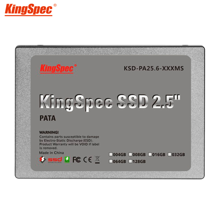 Kingspec пластични 2.5 PATA 44pin ide SSD 64GB MLC Flash 4-Канал Цврста Состојба Диск за Лаптоп Десктоп Хард Диск HDD IDE 60GB