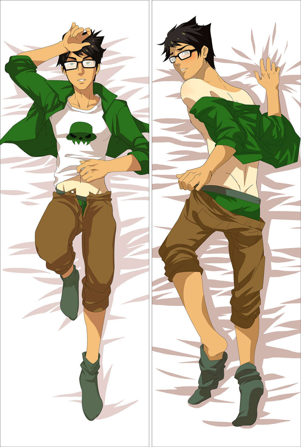 Homestuck аниме карактери кул момче Џејк перница покриваат телото Pillowcase