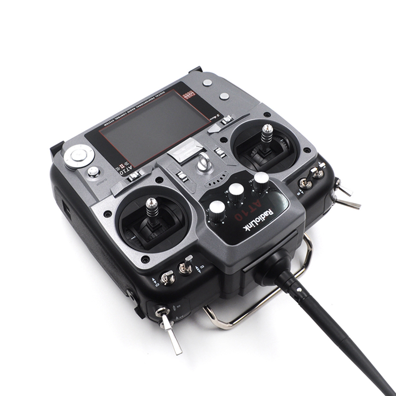 RadioLink AT10 II 2.4 Ghz 12CH Далечински Предавателот со R12DS Приемник PRM-01 Напон се Врати Модул Батеријата РК Направи Quadcopter