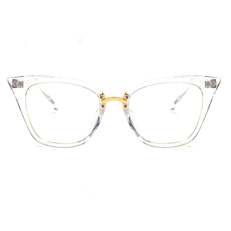 Peekaboo Нови 2018 мода мачка eye glasses рамки оптички бренд дизајн гроздобер мачка очи наочари рамка жените јасна црна