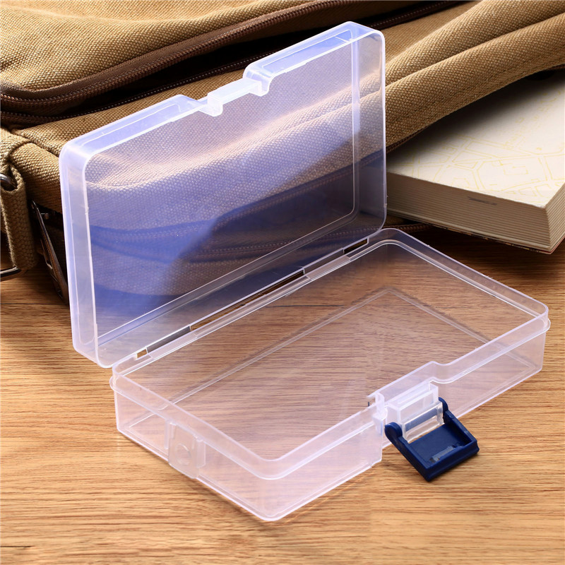 Нова Транспарентна Пластична Кутија за Складирање за Козметика, Накит Колекција Касета Покрие Случај Домашна Организација 14.5 cm*8.5 cm*3.5 см