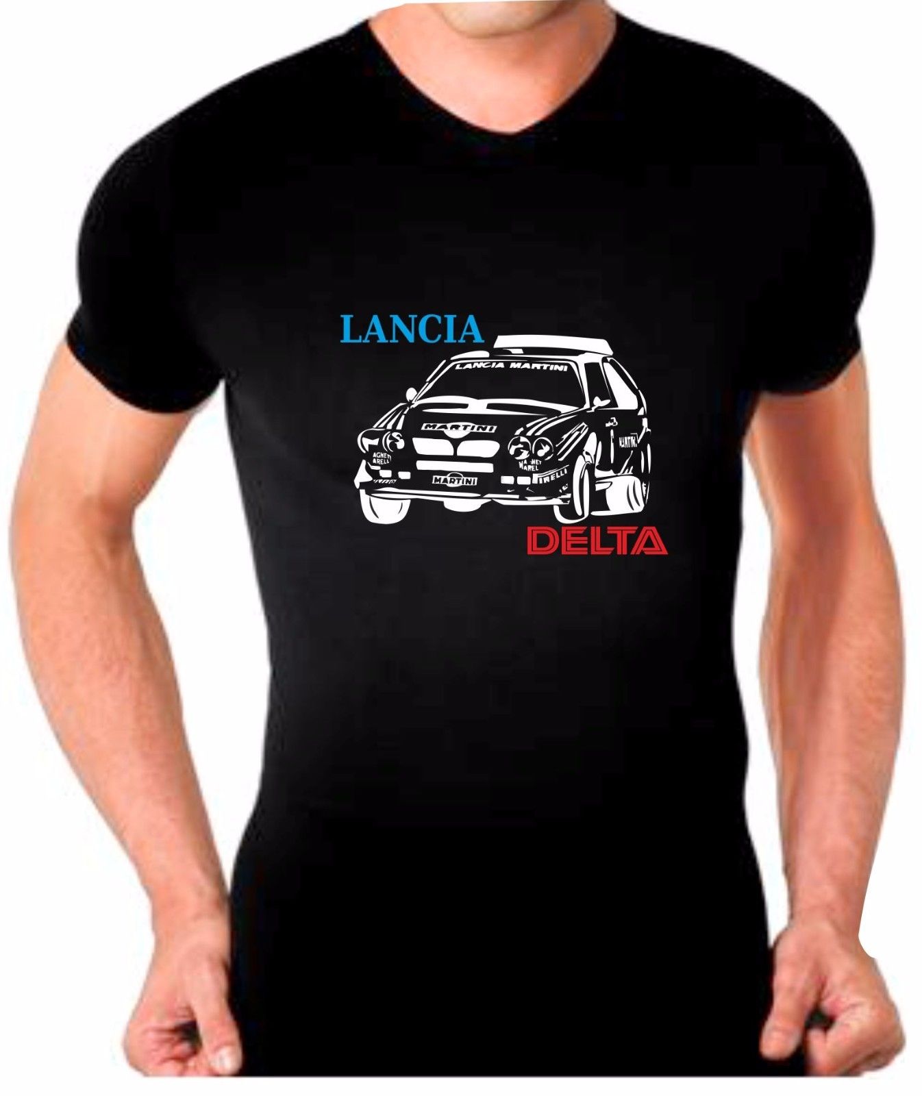 2018 Нова Мода Обичните Мажи T-shirt маици за Автомобили LANCIA DELTA HF INTEGRALE Т-маица Tees Кошула Автомобил