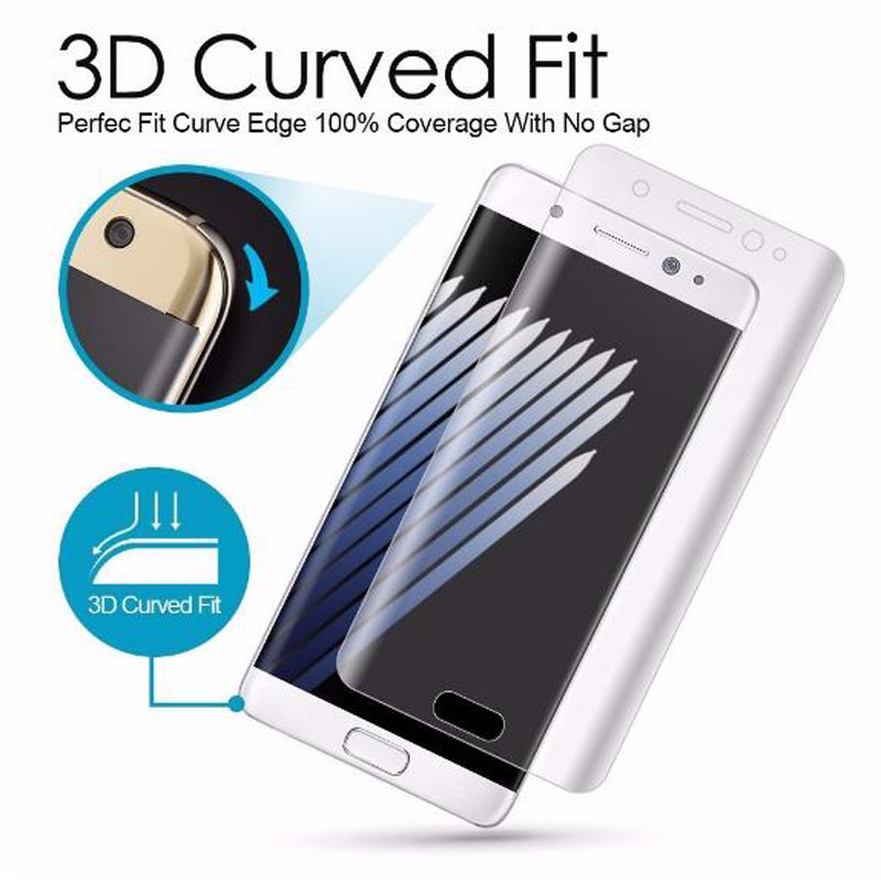 3D Криви Целосна Покриеност Пред Јасна Заштитна Фолија за Samsung Galaxy S8 S9 Плус Забелешка 8 Екран Заштитник Задниот