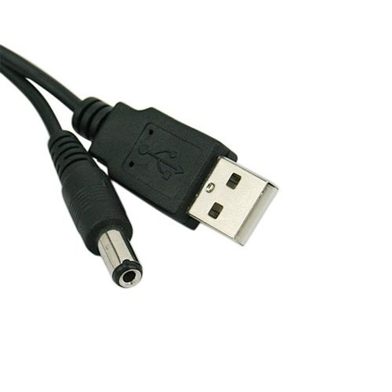 USB Порта за 5.5 мм / 2.1 mm 5V DC Барел Џек Моќ Кабел Конектор