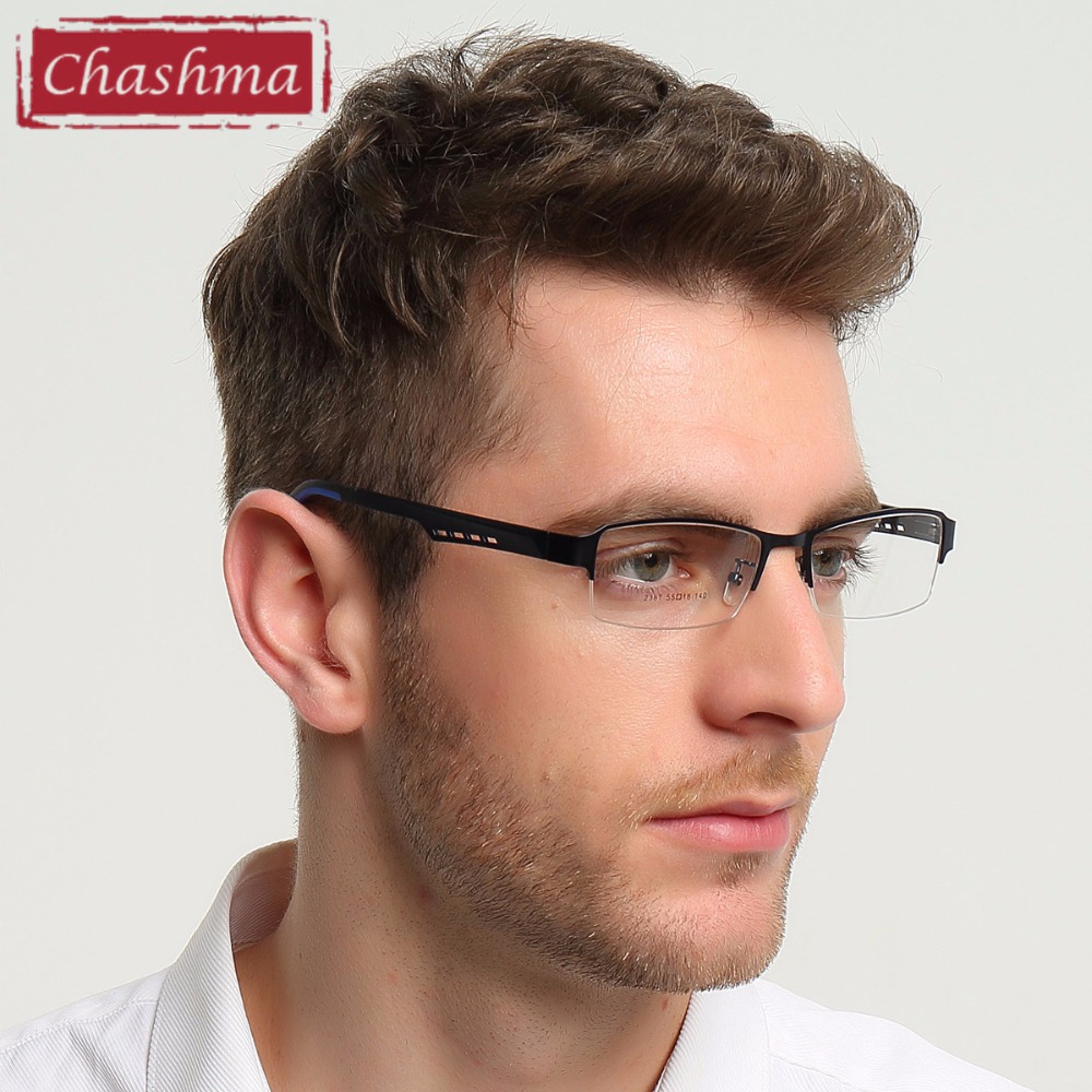 Chashma Мажите Eyewear Квалитет Половина Rimmed Нерѓосувачки Рамка TR 90 Оружје Оптички Очила Рамка Мажи Myopia Спектакл