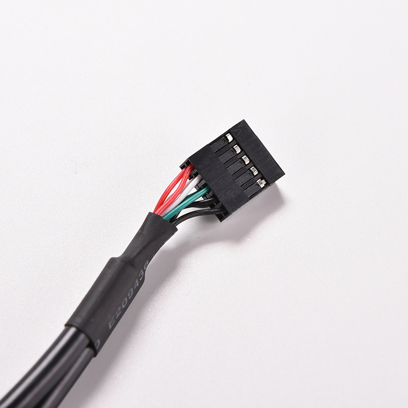 1PC Голема Брзина 30cm/1FT 2 Двојна Порта USB A Женски Внатрешни 9 Pin Насловот Адаптер за PCB Плоча Кабел за PC Плоча