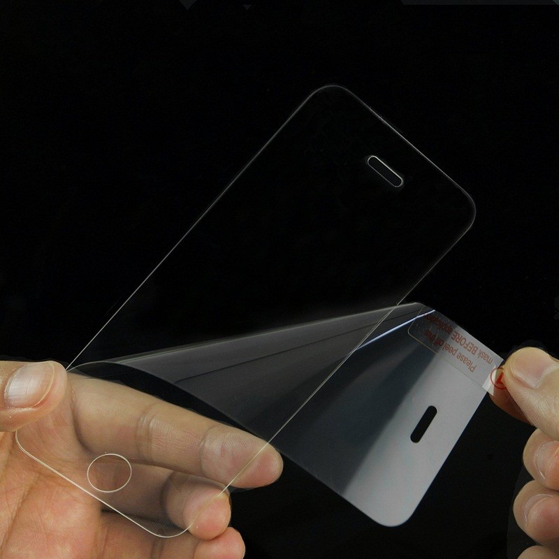 0.26 mm Премиум Калено Стакло за iPhone 5 9H Тешко 2.5 D Лак Работ Висока Транспарентен Екран Заштитник, со Чиста Алатки