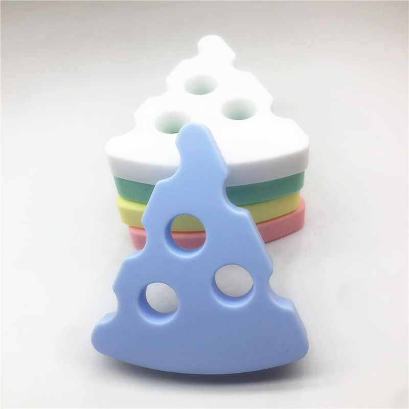 Chenkai 5PCS BPA Free DIY Силикони Сирење Teether Бебе Pacifier Атарот Сензорни Pendant Играчка Додатоци на Храна Одделение во Пастелни бои