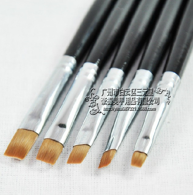 5pieces/set помине материјали фототерапија помине четка бела род пенкало род црни нокти пенкало светлосна терапија пен