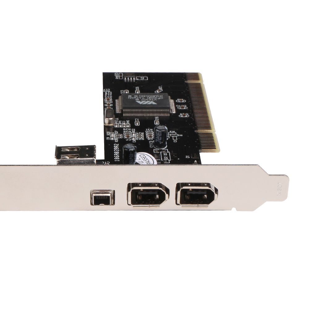 PCI to 6-Pin / 4-Пински IEEE 1394 Контролер Картичка со Firewire Кабел за Дигитална Камера DV Camcorders Хард Дискови