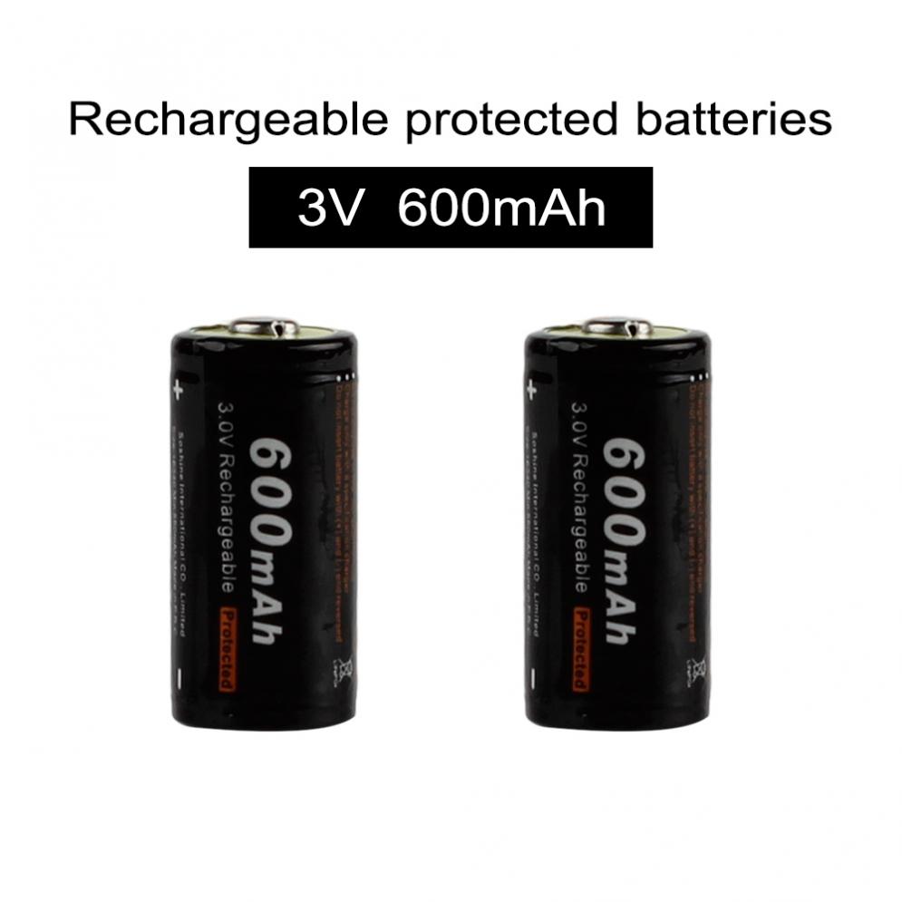 Soshine 2 парчиња/set 600mAh RCR123 батеријата Полнење LiFePO4 16340 со Заштитени PCB за LED Рефлектори предните Светла