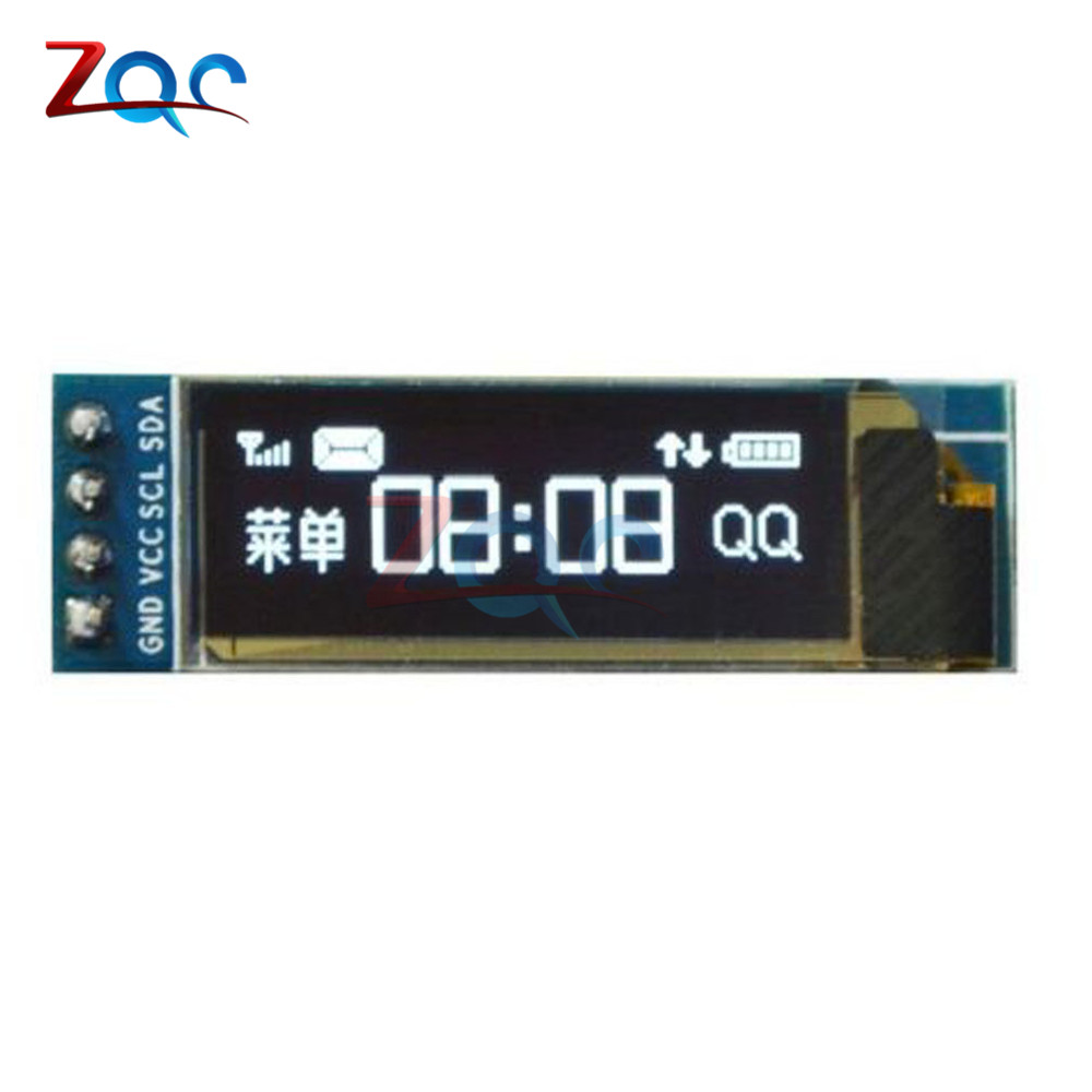 0.91 Инчен 128x32 ЖИТО I2C Сериски Бела OLED LCD Дисплеј DIY Oled Модул SSD1306 Возачот IC DC 3.3 V 5V За Arduino СЛИК