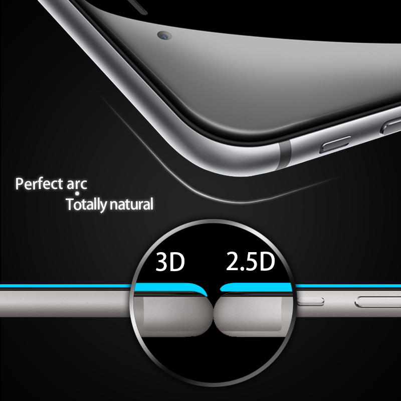 Топла Продажба!Најдобра целосна Покрие 3D Криви Работ Калено Стакло Опфатени Заштитник филм За Sony Xperia XA 5.0 HD