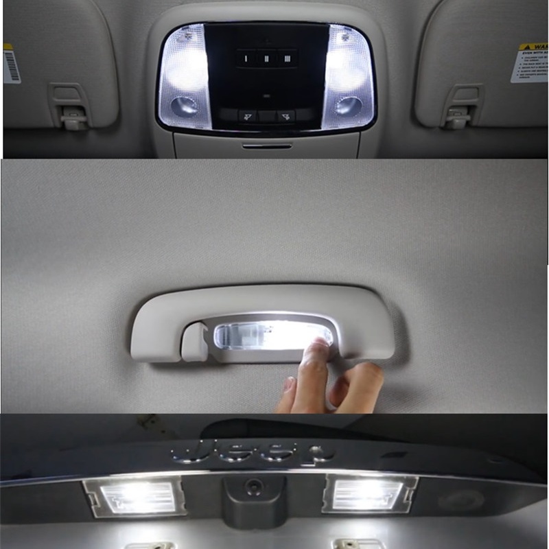 Tcart 6pcs Авто LED Светилки за во Автомобил Внатрешни работи Светлина Комплет Покривот Купола Led светилки за Читање