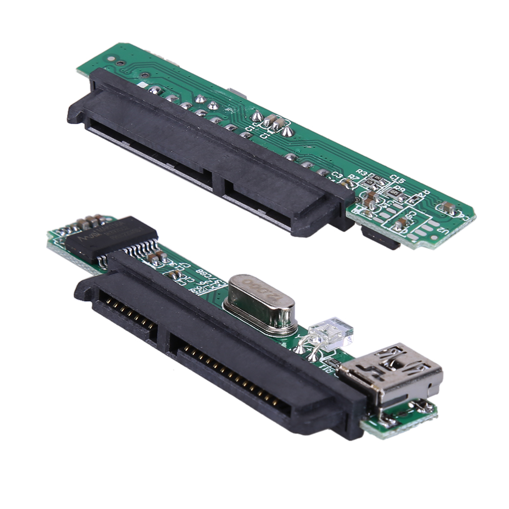 2.5 SATA Женски HDD SSD USB 2.0 7+15Pin SATA Адаптер Конвертор за 2.5 SATA Механички хард диск и цврста состојба диск