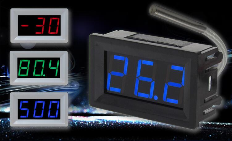 XH-B310 Thermocouple Метар Мерач LED Дисплеј Индустриски Дигитален термометар -30 ~ 800 Степен со К-Тип Thermocouple M6 Навој