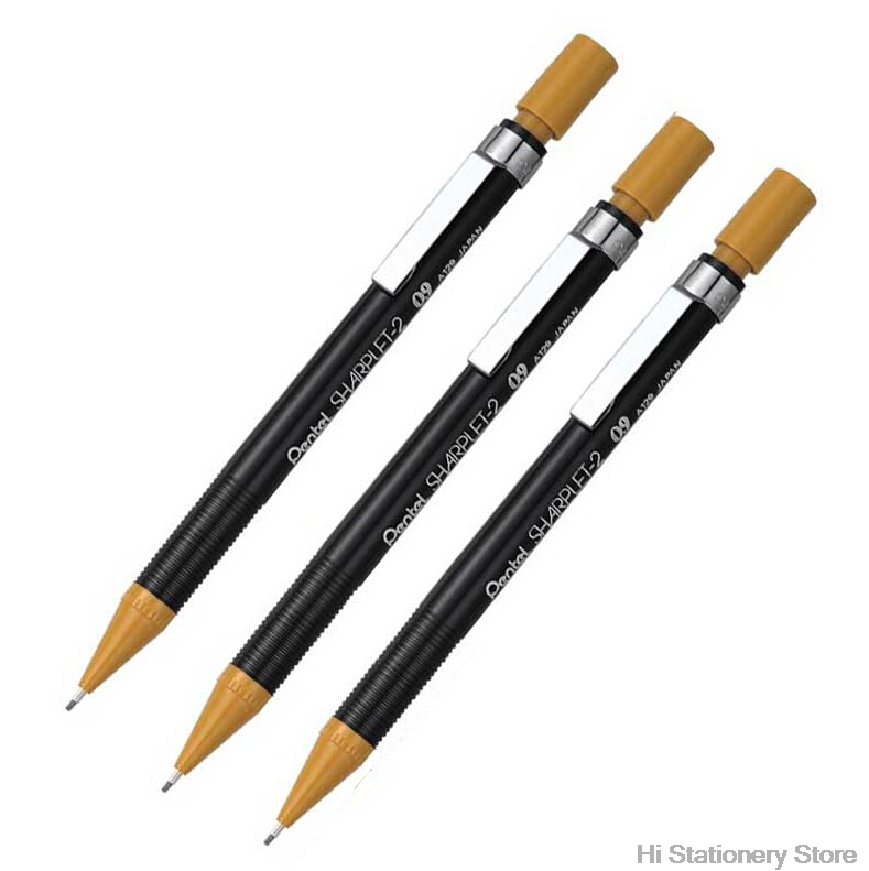 6pcs/многу Јапонија премиум 0.9 милиметри цртање механички молив со гумичка висок квалитет одлични пишување Pentel A129