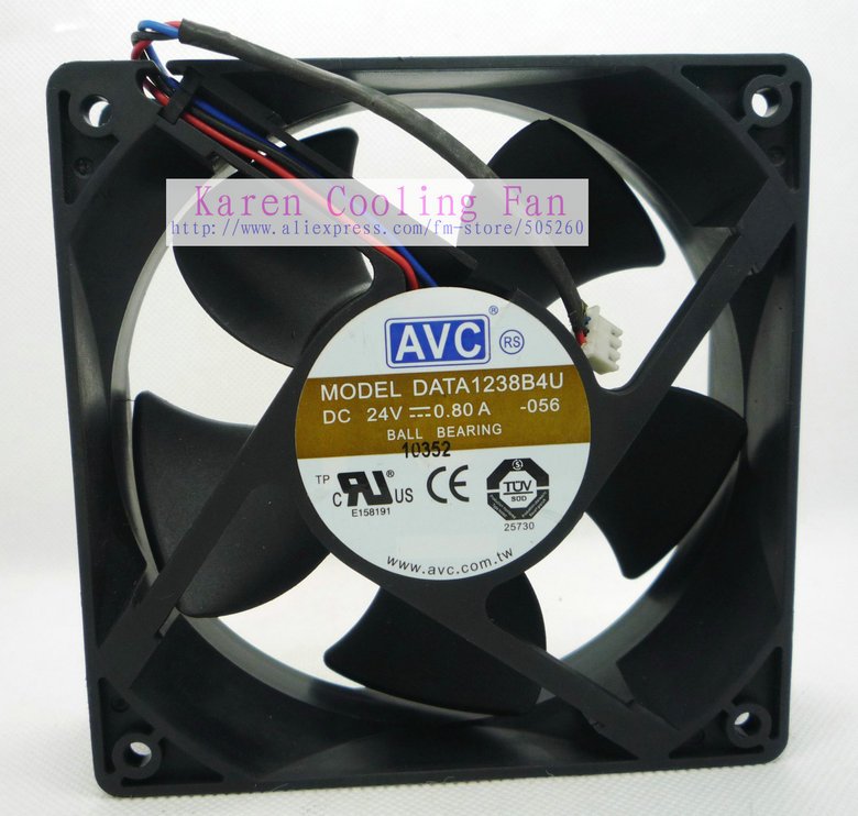 AVC 12038 24V 0.8 на DATA1238B4U Вентилаторот за Ладење