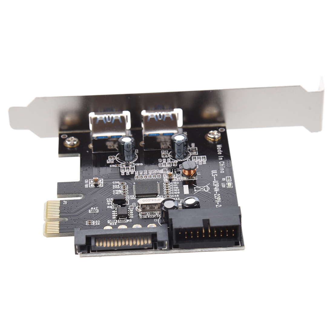 SuperSpeed 2-Портен USB 3.0 PCI-E PCI Express 19-pin USB3.0 4-pin IDE Конекторот Низок Профил