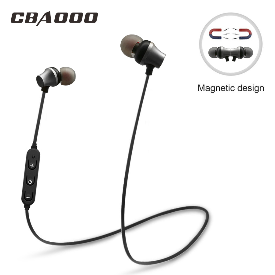 CBAOOO S10 Магнетни вклучување на Спортскиот Безжична Bluetooth Слушалки Бас swearproof работи слушалки гејмер earbuds