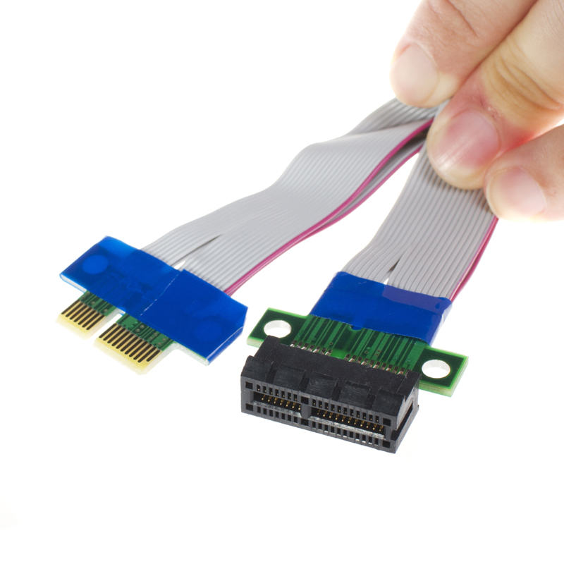 PCI Express Flex се Преселат Кабел PCIe PCI-E 1X да 1X Слот Столб Картичка Extender Адаптер за Продолжување Лента за Bitcoin Шлемови Рударска