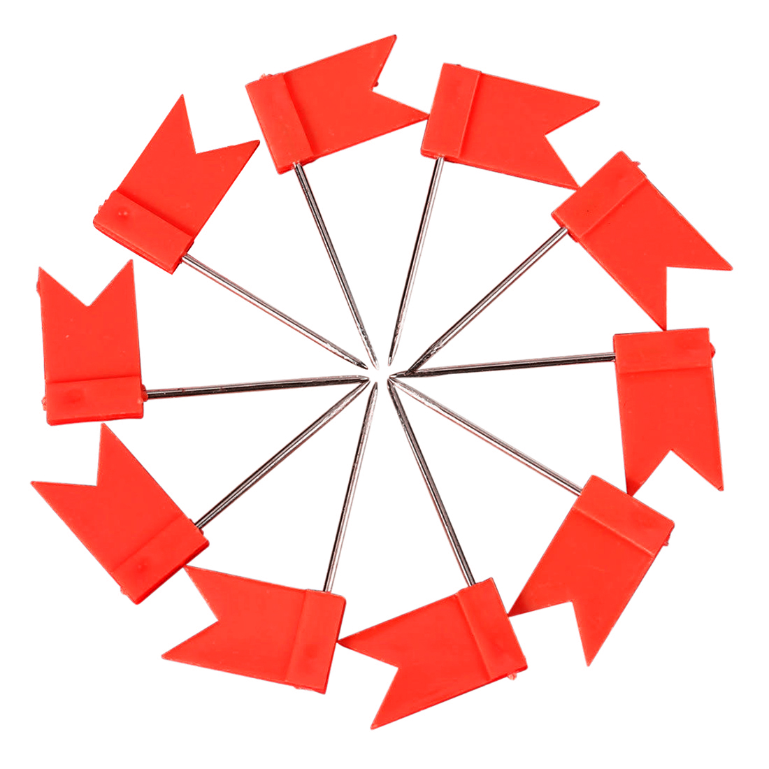 100 Знаме Форма Мапа Иглички Плута Известување На Одборот За Цртање Иглички Притисни Pin Црвена