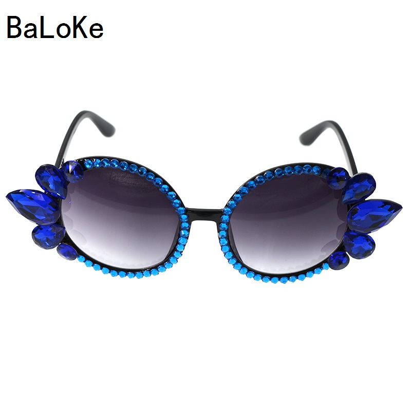 2017 барок кристал мачка око, очила за сонце жени дизајнери луксузни црна мачка очи кристал сонце очила секси нијанси