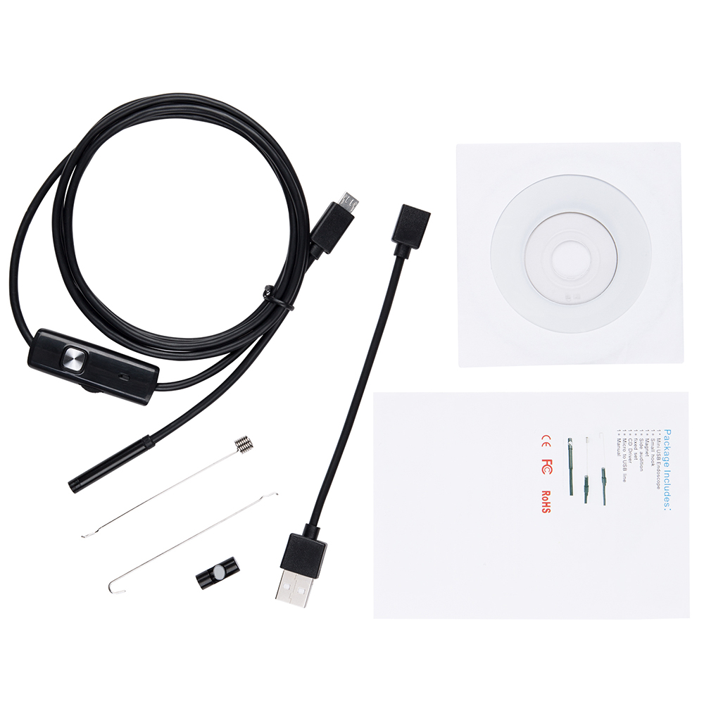 7mm Андроид Endoscope Камера IP67 Водоотпорен Поддршка OTG&UVC паметен Телефон HD Змија Мини Usb Endoscope За Автомобил/ПХБ/EarDetection