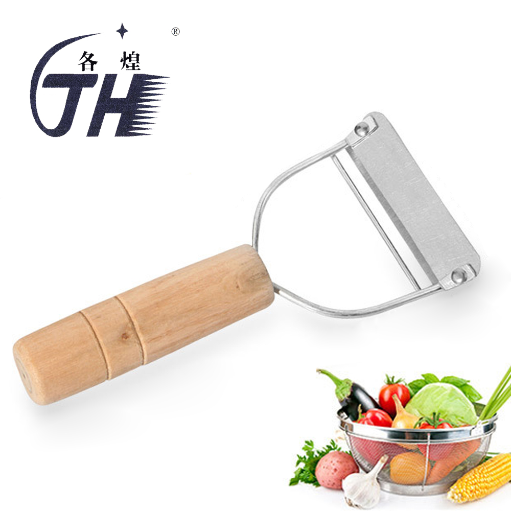 1pc Spiralizer Зеленчук Grater нож за лупење Овошје Zesters Кора Смена Со Дрвена Рачка За Apple Краставица Компир Кујна Gadgets