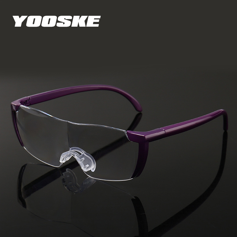 YOOSKE 1.6 пати лупа Читање Очила Голема Визија 250% Зголемување Presbyopic Очила Зголемувачот Eyewear