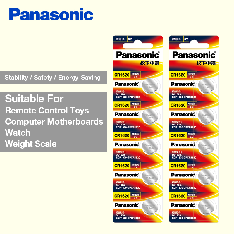 Panasonic Оригинален Производ 10Pcs/Многу cr1620 Копчето Мобилен Батерии За да се Види 3V Литиум Батерија CR 1620 Далечински
