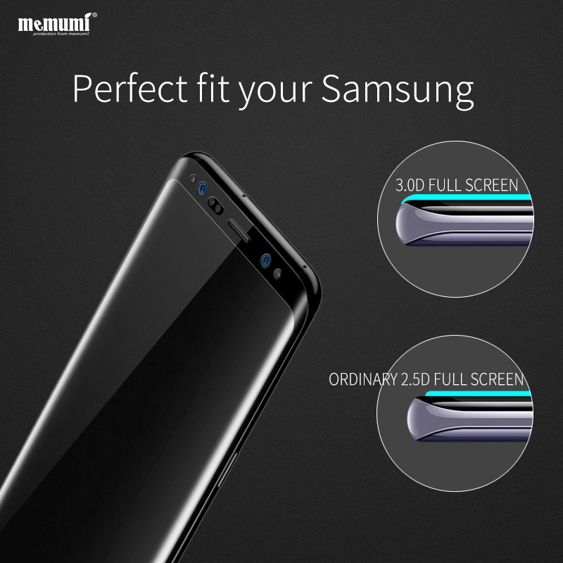 memumi Калено Стакло Филм за Samsung Галакси S8 плус Нано 3D 9H 0.2 мм Експлозија Доказ Екран Заштитник за Samsung Галакси