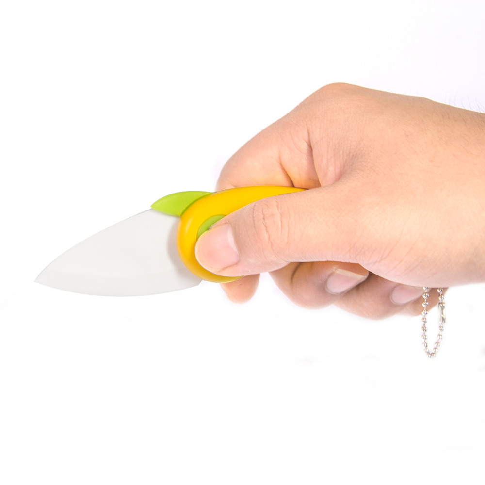 Мини Птица Керамички Нож Подарок Џебен Нож Керамички Виткање Ножеви Кујна Овошје Paring Нож Со Шарени ABS Справи со Топла