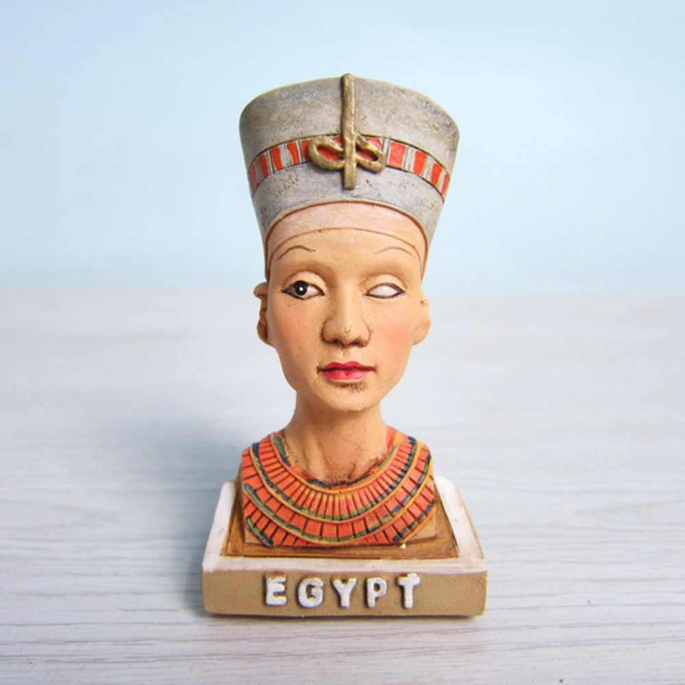 Кралицата на Египет Туристички Сувенири Фрижидер Магнети рачно изработени 3D Смола Фрижидер Магнетни Порака Налепници Дома Декор Декорација