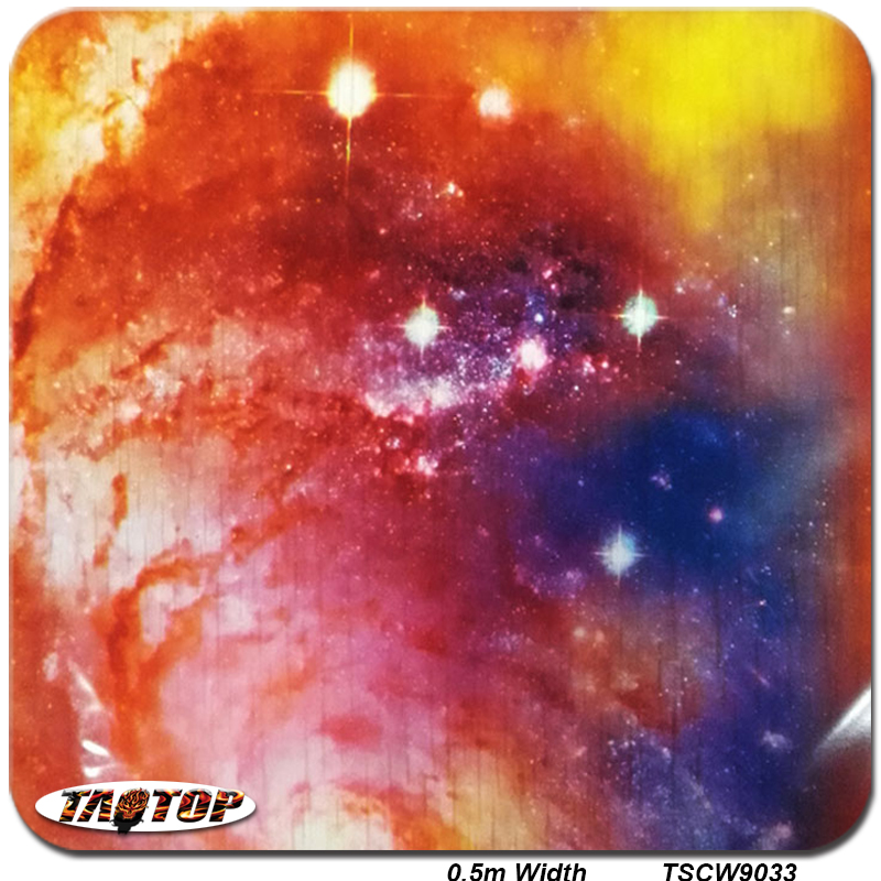 iTAATOP TSCY798 0.5 M * 10M Ѕвезда Галакси Вода Потопување Вода Трансфер Печатење Филм Hydrographics Филм