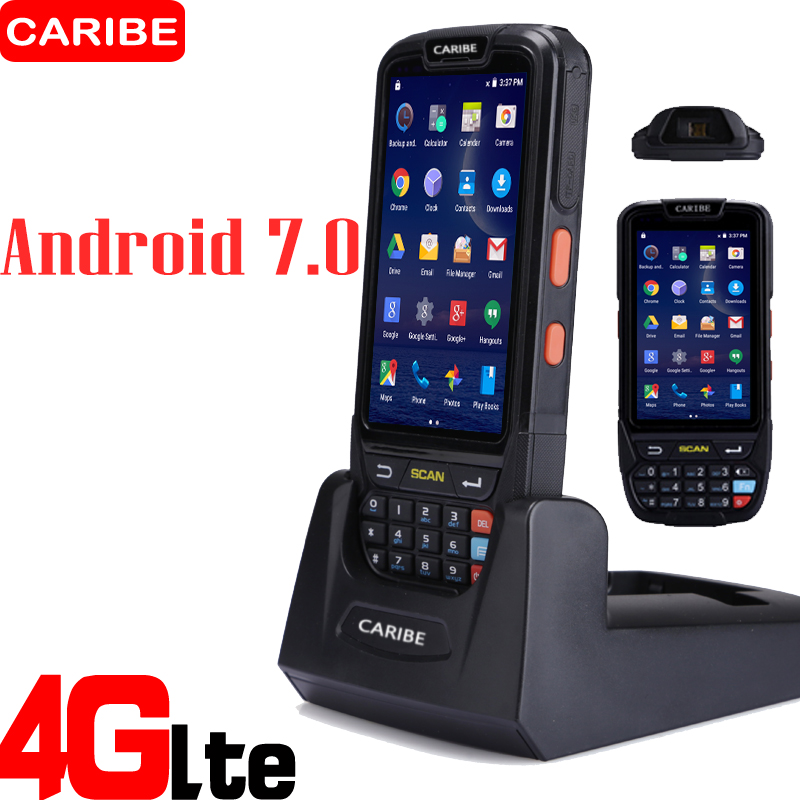 Caribe PL-40L индустриски Рачни андроид pda wifi мобилни 1d бар-код скенер и HF rfid тагови reader
