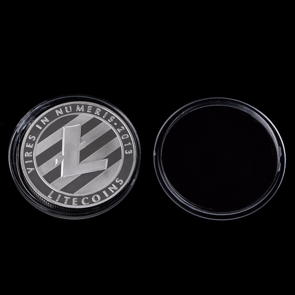 1 МЛ Чиста .999 Позлатен Сребрен 25 ВКЛУЧИЈА Litecoin Vires во Numeris Medallion Монета