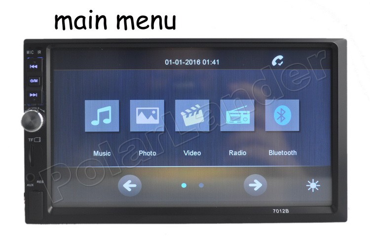 година Нови 2 DIN 7 инчен TFT екран е радио за Автомобил играч автомобил Стерео аудио MP5 Аудио Екранот на Допир, Bluetooth поддршка rear view camera