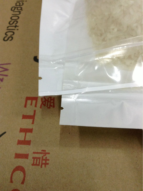 100pcs/број 8*13cm Бела јасно BOPP бисер филм ziplock торба-reclosable чај торба/сув цвет пакување торбичка со патент