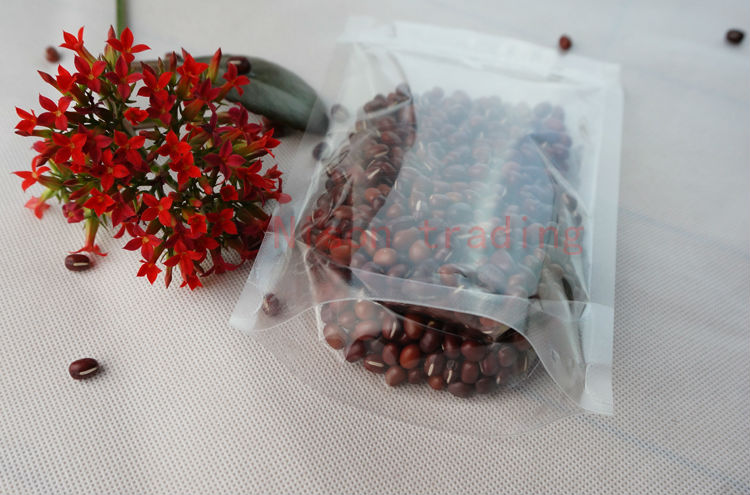 12*20cm 100pcs/многу Застане високо транспарентен ziplock торба, reopenable храна складирање кеси-сув цвет чај торбичка