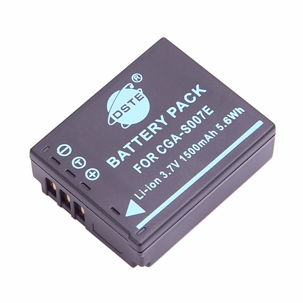 DSTE CGA-S007E Батерија за Panasonic DMC-TZ1 DMC-TZ1EB-S DMC-TZ1EG-К DMC-TZ1-Камера