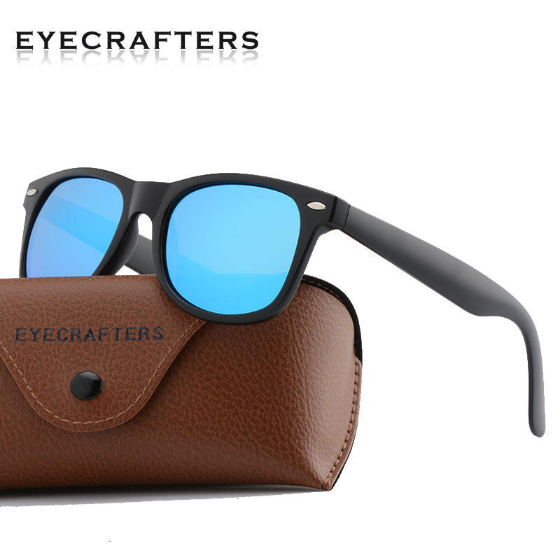 Ретро Класичен Поларизирани очила за сонце Mens UV400 Огледува Eyewear Женска Занитвам Бренд Дизајнер Нијанси Oculos