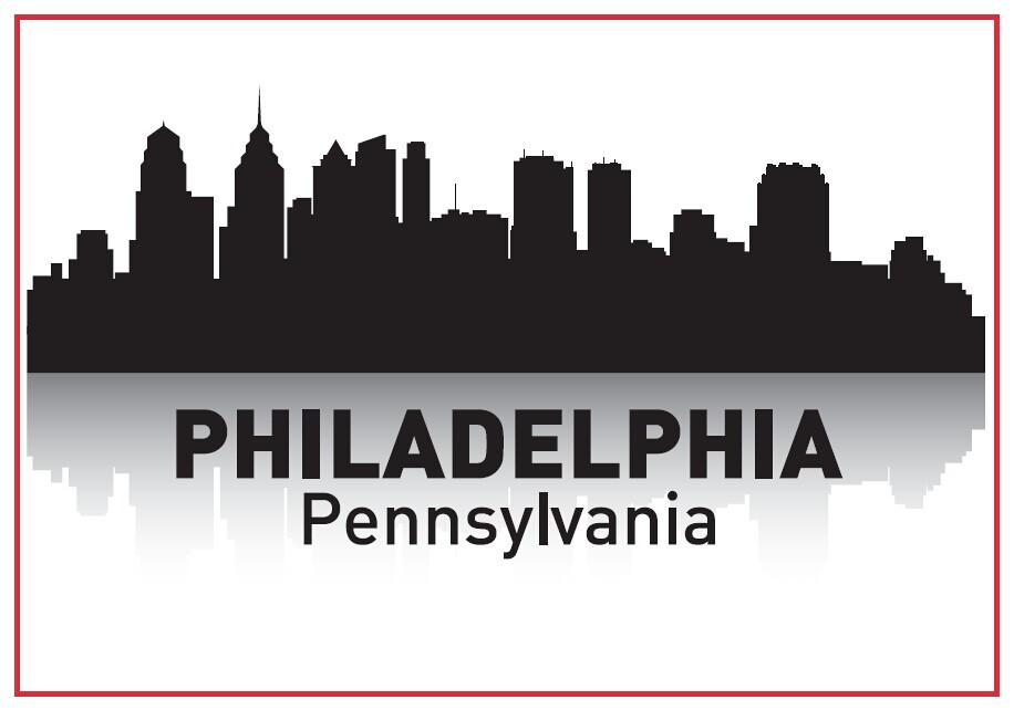 Пенсилванија Филаделфија Панорама На Сувенири Фрижидер Магнети 20272