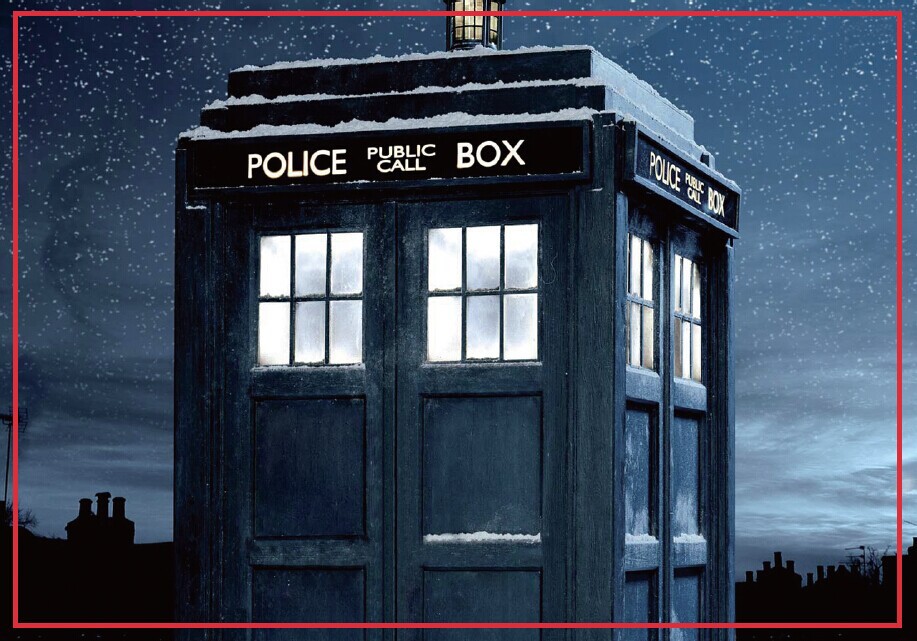 Декоративни Забава Магнети 78*54*3мм Doctor Who Полицијата Кутија Метал Завиткани Фрижидер Магнети 20207