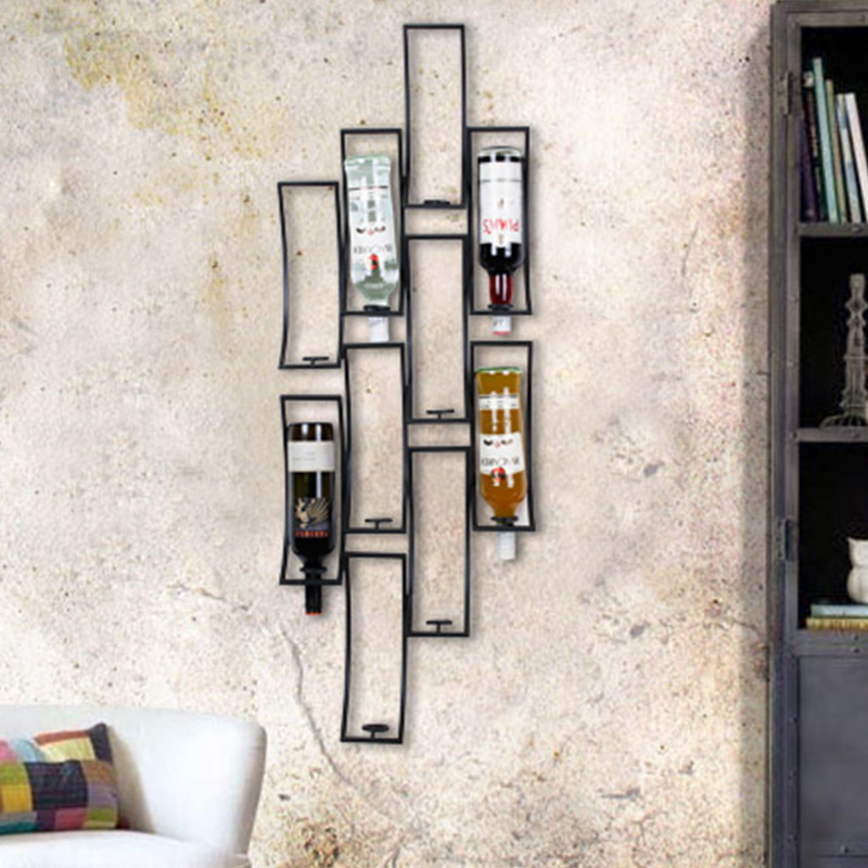 Креативни ѕид вино решетката личност Европската вино решетката бар уметност ѕид виси украси виси модерен минималистички вино решетката